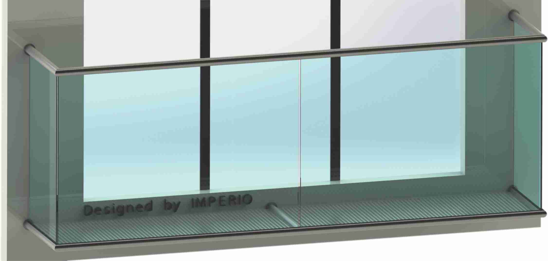 Imperio J Series Frameless Glass Railing