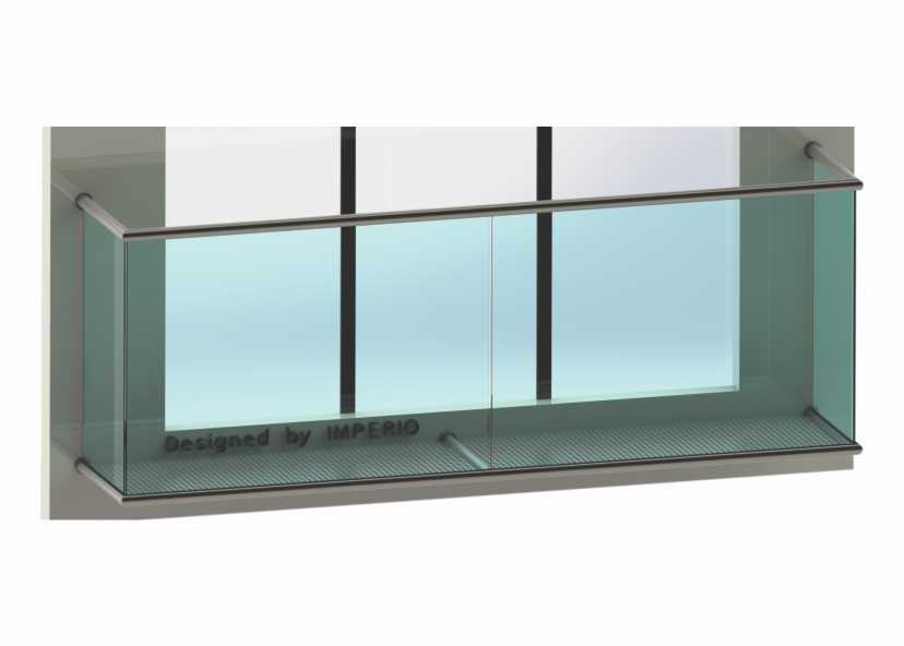  Imperio J Series Frameless Balcony Glass Railings